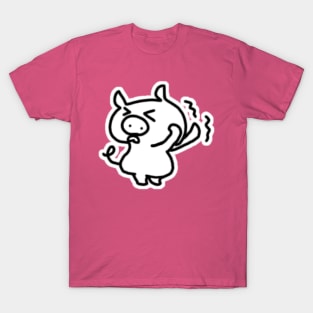 Hesitant Boo the kawaii pig. T-Shirt